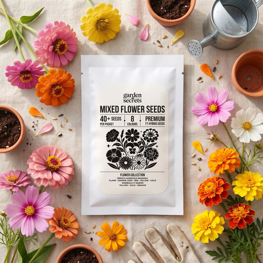 Mixed Flower Seeds – 40+ F1 Hybrid Seeds, 8 Colours