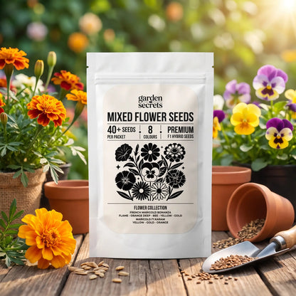 Mixed Flower Seeds – 40+ F1 Hybrid Seeds, 8 Colours