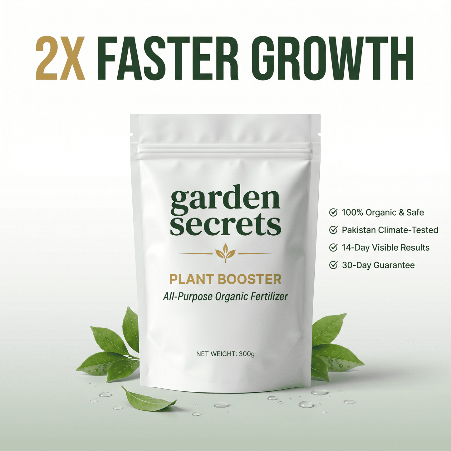 Garden Secrets Plant Booster – Faster Growth, More Flowers & Fruits 🌱
