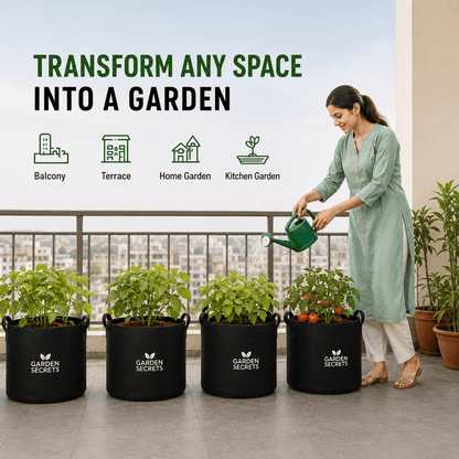 Pack of 2 Premium Grow Bags for Vegetables, Flowers & Fruits