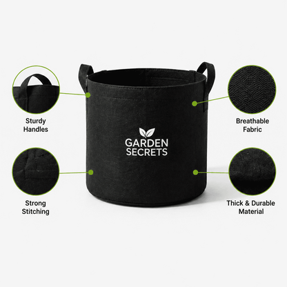 Pack of 2 Premium Grow Bags for Vegetables, Flowers & Fruits