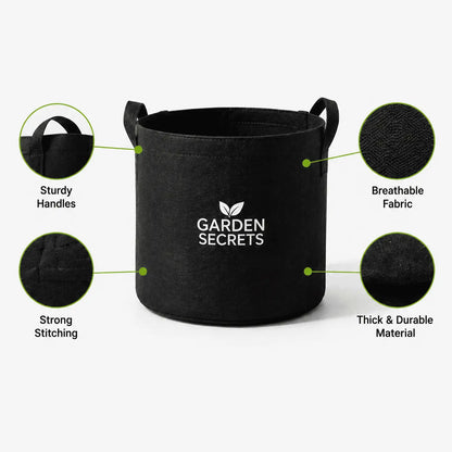 Pack of 2 Premium Grow Bags for Vegetables, Flowers & Fruits